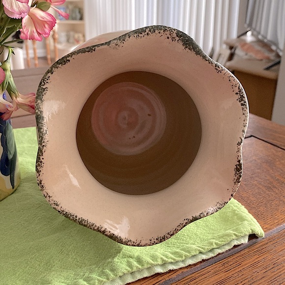 Hand made Large Fruit and Floral vase by Graziano from Casey Pottery TX. EUC - Picture 6 of 11